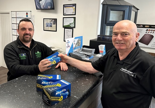 Rapierstar screws now available at Europlas trade counters.