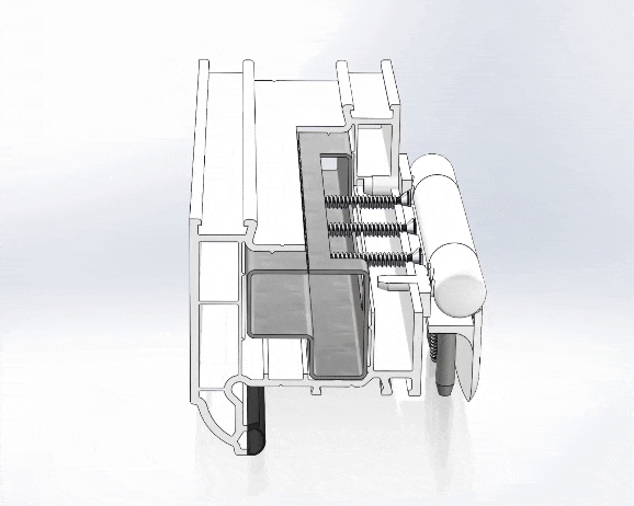 Rapierstar screws used for door hinge to uPVC outerframe.