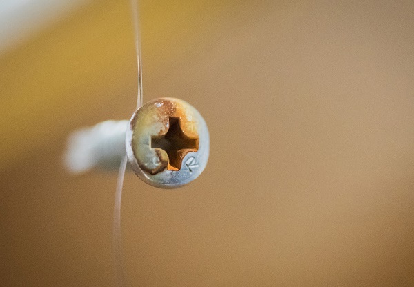 Corroded fastener head