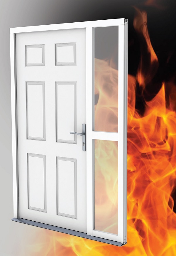 Winkhaus FireFrame fire, smoke and security rated door system.