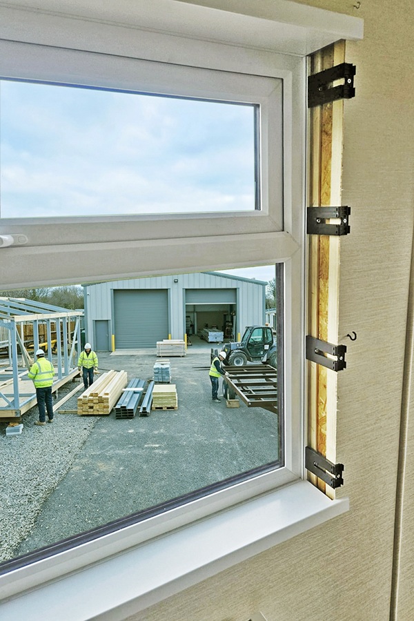 PVCu windows installed in a holiday home using Rapierstar screws.